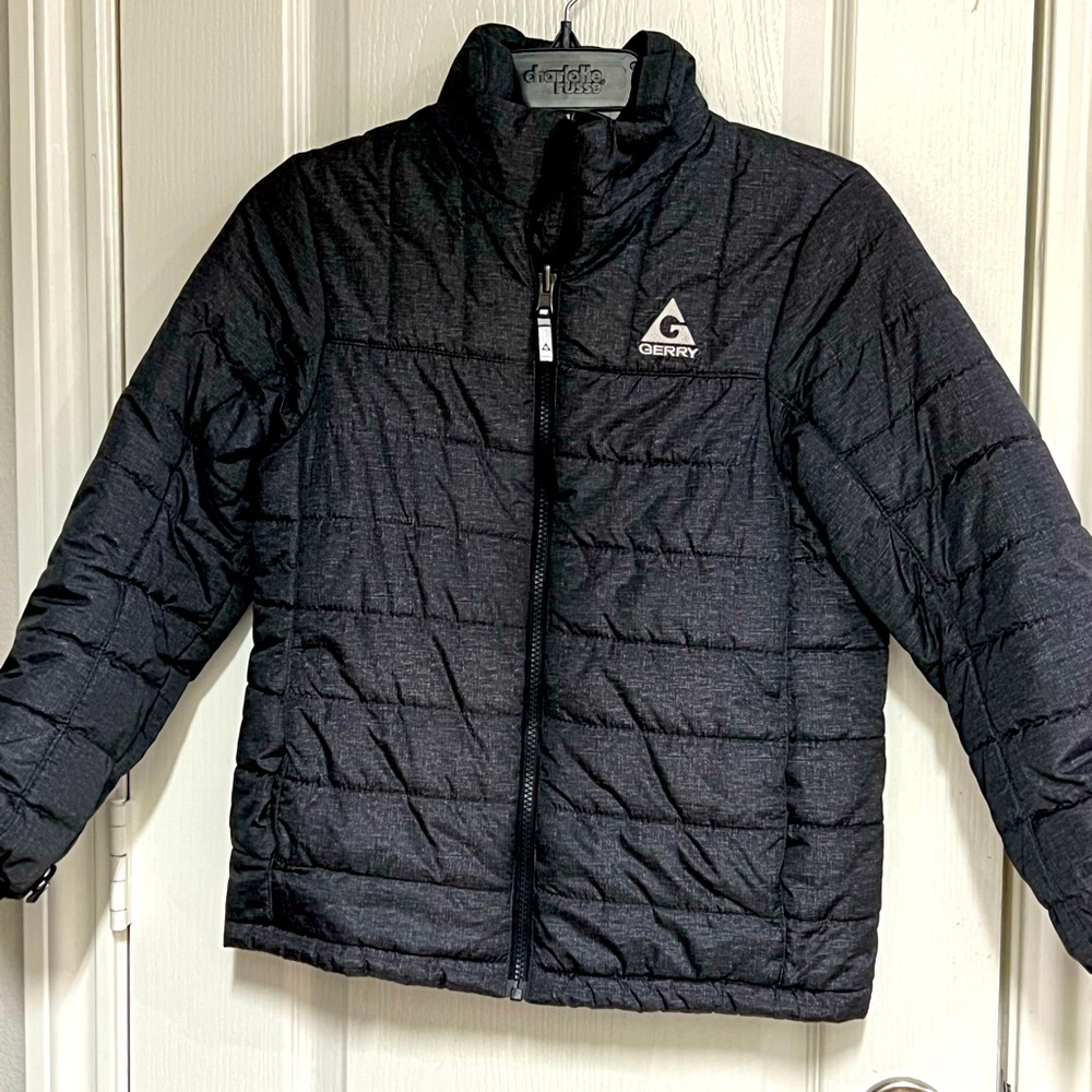 Boys black Gerry puffer jacket-size 10/12